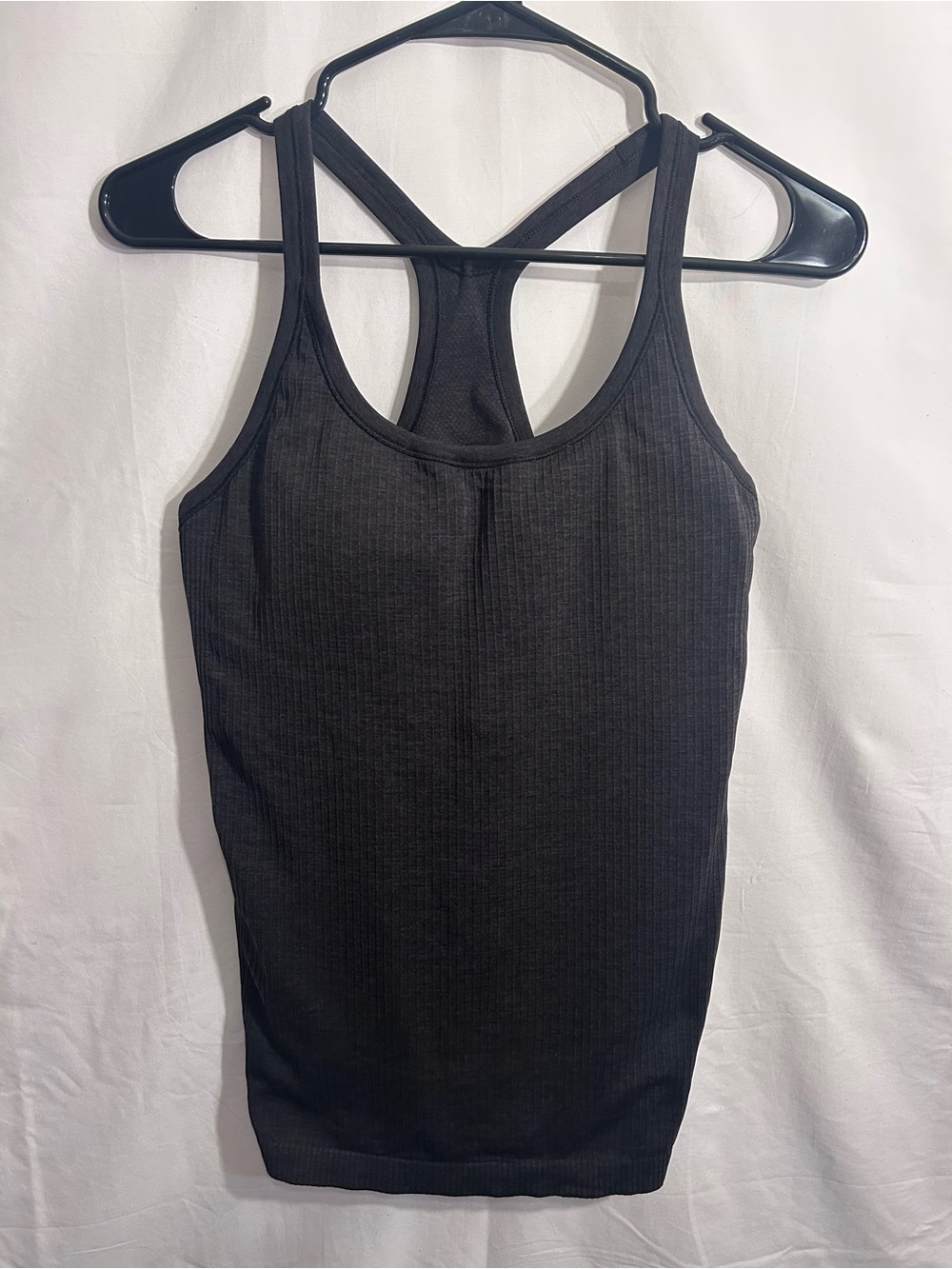 lululemon athletica Black Ribbed Racerback Tank - Women